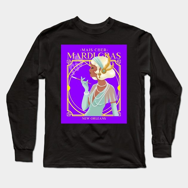 MARDI GRAS Long Sleeve T-Shirt by Cult Classics